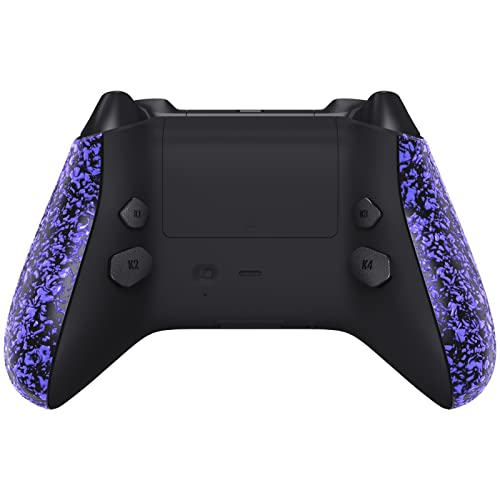 XboxシリーズX / S コントローラー バックシェル サイドレール 背面ボタン プログラム可能 リマップ キット Xboxコアコントローラー Model 1914 テクスチャードパープル 互換品 代替品
