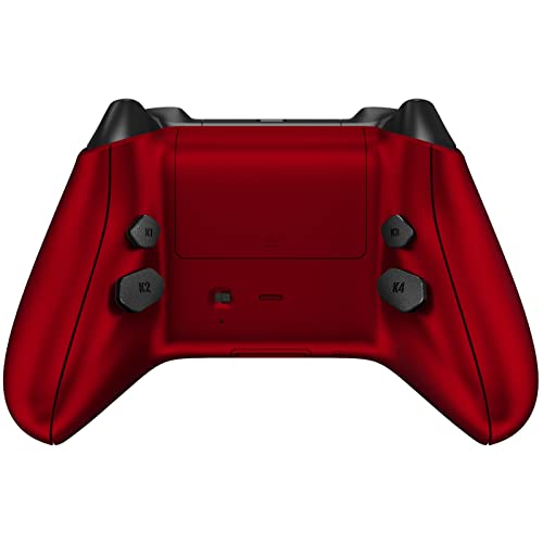 XboxシリーズX / S コントローラー バックシェル サイドレール 背面ボタン プログラム可能 リマップ キット Xboxコアコントローラー Model 1914 スカーレットレッド 互換品 代替品