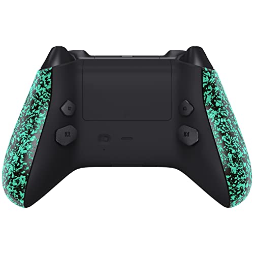 XboxシリーズX / S コントローラー バックシェル サイドレール 背面ボタン プログラム可能 リマップ キット Xboxコアコントローラー Model 1914 テクスチャードライトグリーン 互換品 代替品 送料無料