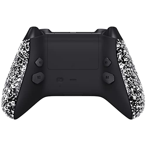 XboxシリーズX / S コントローラー バックシェル サイドレール 背面ボタン プログラム可能 リマップ キット Xboxコアコントローラー Model 1914 テクスチャードホワイト 互換品 代替品
