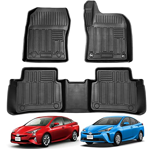 フロアマット プリウス PRIUS 50系 前期 / 後期 3Dフロアマット 3Dカーマット 車専用 フロアマット 立体カーマット TPE材質 耐汚れ 効果 防水 滑り防止 保護パーツ カー用品 社外品 代替品 3PCS