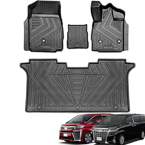 フロアマット アルファード / ヴェルファイア 30系 前期 / 後期 3Dフロアマット 3Dカーマット 車専用 フロアマット 立体カーマット TPE材質 耐汚れ 効果 防水 滑り防止 保護パーツ カー用品 社外品 代替品 4PCS