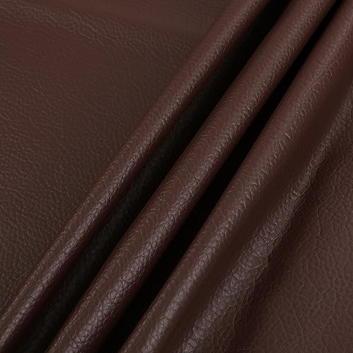 合皮 生地 ソフト 人工レザー DIY かばんの作りに 手芸材料 pvc leather ライチ紋 幅135cm (1M かち色)