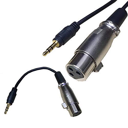 マイクケーブルケーブル XLR 変換ケーブル 3.5mm XLRメス ステレオ ミニプラグ 標準プラグ バランス オーディオケーブル 15cm 1m 1.5m 3m 3.5mm XLR-M メス 送料無料