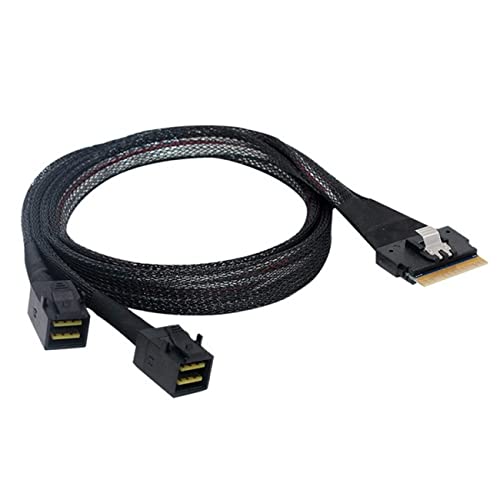 PCI-E Ultraport Slimline SAS Slim 4.0 SFF-8654 8i 74pin デュアル SFF-8643 4i Mini SAS 固定ディスク 有線テレビ PCI-Express 貨物輸送無料