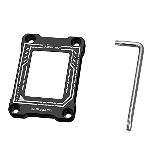 CPU反り防止 12世代 LGA1700 曲げ止め金具 L型小スパナ付き アルミニウム合金製 LGA1700 CPU向けフレーム（ブラック） 送料無料