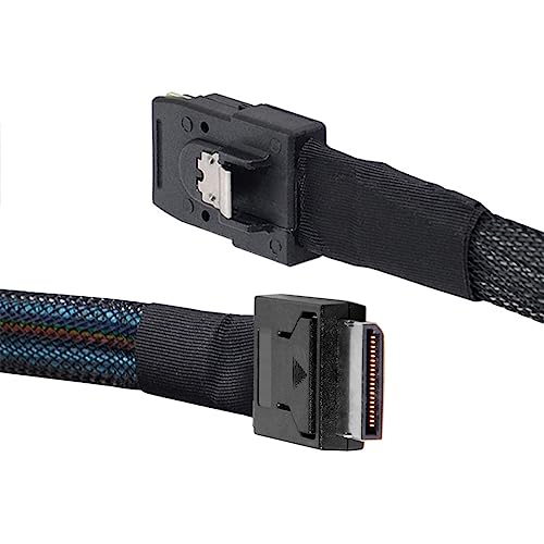 SFF-8611 4i Oculink PCIe PCI-Express から 36Pin SFF-8087 スリムライン PCIE SSD データアクティブケーブル 50cm 送料無料