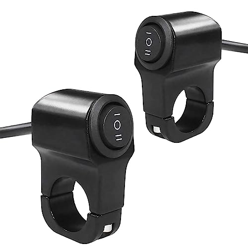 バイク スイッチ 防水 12V 22mm ヘッドライトフォグスポットライト ハンドルスイッチ 取付け 簡単 ハンドルバーオートバイク用 2個入り (ON / OFF / ON) 2個) 送料無料 103,045円