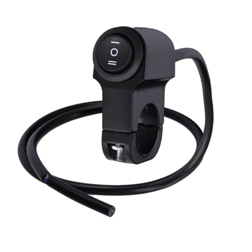 バイク スイッチ 防水 取付け簡単 12V 22mm ライト ハンドルON / OFF / ONスイッチ ハンドルバーオートバイク用 3線 送料無料