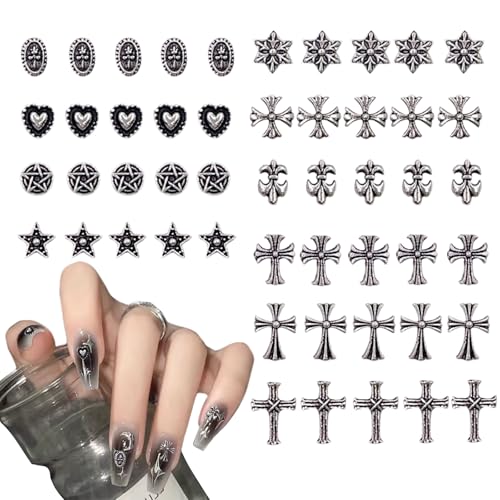 楽天市場】100個 パンク風 ネイルアートチャーム ネイルパーツ メタル