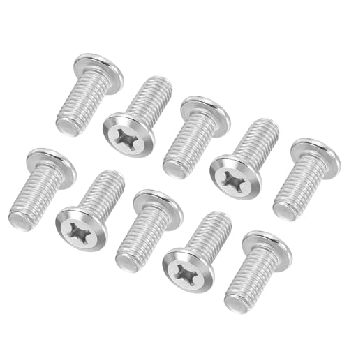 小ネジ 丸頭 十字穴付き 16個 M8-1.25 x 18mm 小ねじボルト 304ステンレス鋼 18-8全ネジ 機械 家具補修 コネクターボルト 送料無料
