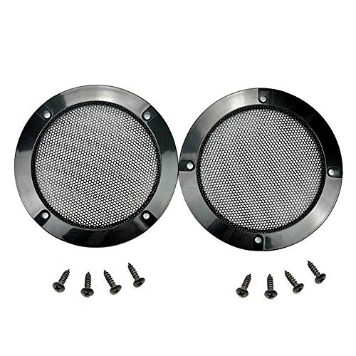 2個セット スピーカー カバー 10インチ 汎用 スピーカー グリルカバー 車用品 スピーカーメッシュカバー 取付け用ネジ合計8本付き (10インチ)