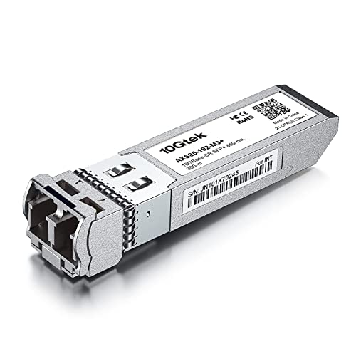 工業用グレード 10GBase-SR SFP+モジュール 10G 850nm MMF 最大300m 光トランシーバ Cisco SFP-10G-SR Meraki MA-SFP-10GB-SR Netgear Ubiquiti UF-MM-10G Mikrotik D-Link Supermicro TP-Linkなど互換 送料無料