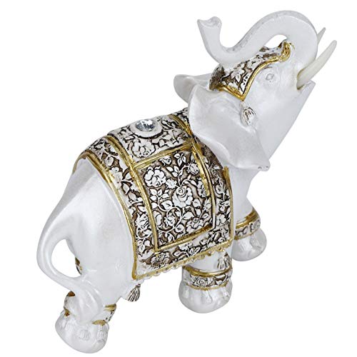 象 置物 樹脂 工芸品 風水グッズ 縁起物 オフィス 車 家 玄関 装飾品 インテリア 幸運 象 ゾウ 象彫刻 ゾウ彫刻 象置物 家装飾 風水置物 インテリア 置物 手工芸品 装飾品 かわいい動物 オブジェ ホーム オフィス ホール ホテル 喫茶店 お店 レストラン (#4) ...