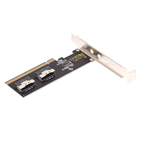 スリムライン デュアル SFF-8654 8X 4 NVME → PCIE Express 3.0 4.0 RAID カード VROC Raid0 ハイパー アダプター 送料無料