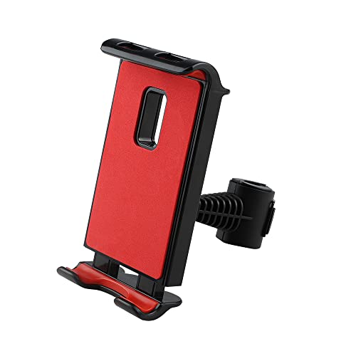 車載 スマホホルダー タブレットホルダー 後部座席 スマホ ホルダー ヘッドレストに取付 シリコン スマホ スマートフォン ステント カーマウント 車載タブレットホルダー 5-11インチ 多機種レッド