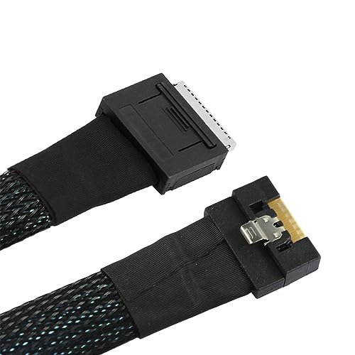 Oculink PCIe PCI-Express データアクティブケーブル SFF-8611 8i - SFF-8654 8i 8X スリムライン SSD 50cm