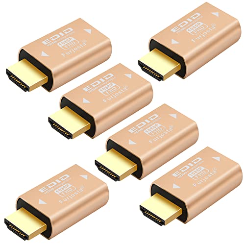 第3世代 HDMI EDID エミュレーター パス コンバーター 変換器 不要 Mac Thunderbolt 対応 スイッチ 延長器 AV 受信器 1080P@59Hz 6包|LAVETT