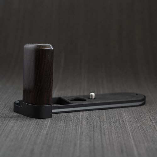 Leica ライカ M11 M11-P M11-M カメラ カメラグリップ ハンドグリップ L型 クイックリリース プレート 精巧 仕上げ 高品質 レトロ 天然 木製ハンドル (紫光黒檀黒板)