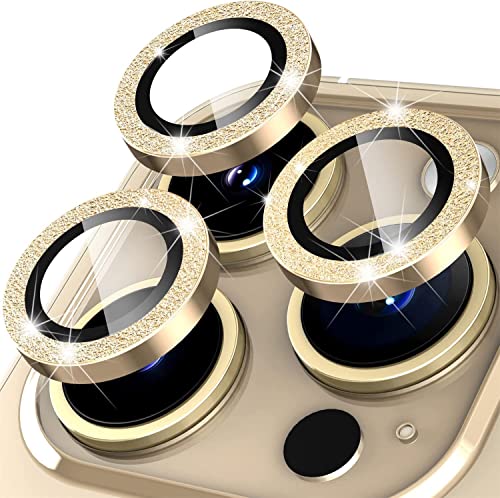 【大容量セット】 iPhone15 / iPhone15 plus カメラフィルム iPhone15 レンズ保護カバー 薄型 強化ガラス 耐衝撃 独立型 黒縁取り 露出オーバー防止 アルミ合金 アイフォン 15 マックス カメラカバー ライト せん輝 - ゴールド