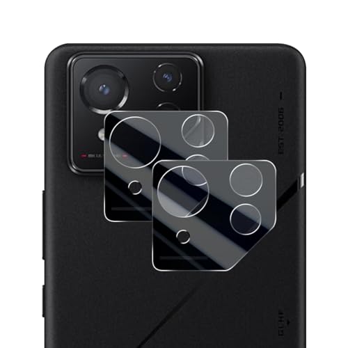 ROG Phone 8 Pro カメラ保護フィルム 超薄型 硬度9H 耐衝撃 耐スクラッチ 透過率高 指紋防止 撥水撥油 ROG Phone 8 Pro レンズ保護フィルム 気泡ゼロ 貼り付け簡単 ROG Phone 8 カメラフィルム [2枚]