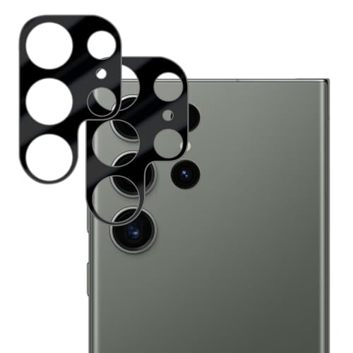 Galaxy S24 Ultra カメラ保護フィルム 超薄型 硬度9H 耐衝撃 耐スクラッチ 透過率高 指紋防止 撥水撥油 ギャラクシーS24 Ultra レンズ保護フィルム 気泡ゼロ 貼り付け簡単 Galaxy S24 Ultra カメラフィルム [2枚]