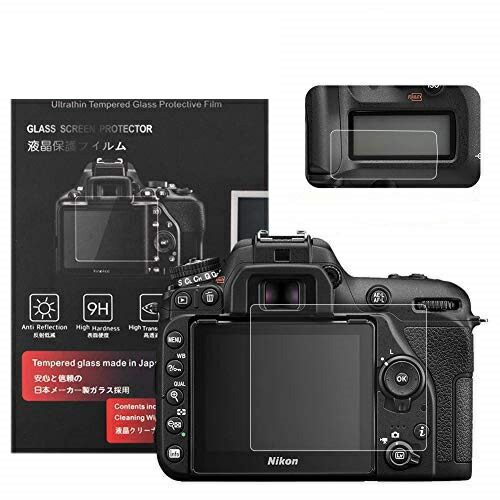 Nikon D7500 保護フィルム ガラスフィルム 液晶保護 液晶モニター用ガラスプロテクターと表示バネル用高性能保護フイルムセット 2セット 103,045円