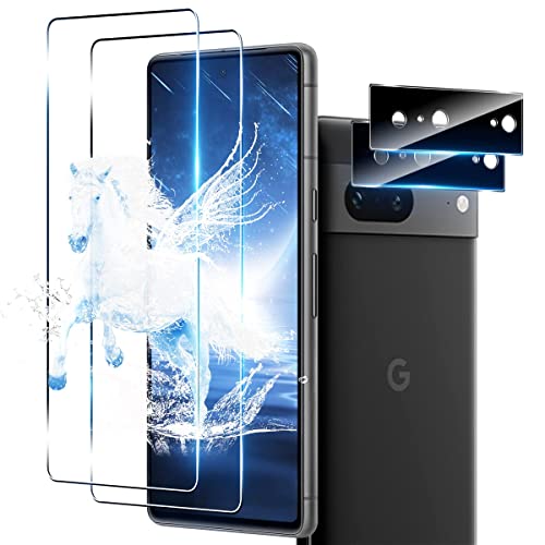 【たっぷりセット】 Google Pixel 7 ガラスフィルム 指紋認証 Pixel7 フィルム グーグルピクセル7 カメラ保護フィルム 9H硬度 全面保護 googleピクセル7 保護フィルム 耐衝撃 高透過率 撥水撥油 指紋防止 飛散防止 自動吸着 気泡ゼロ 貼り付け簡単