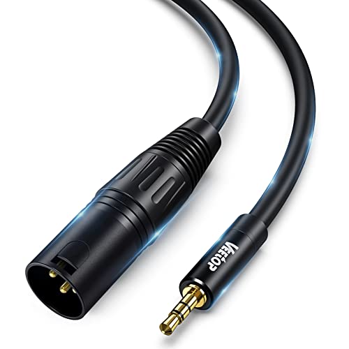 マイクケーブル 3.5mm to xlr xlr 3.5mm 変換 3.5mm to XLR (オス) 3.5mm trs to xlrオス変換ケーブル 3.5mm (1 / 8 Inch) ステレオ(オス) to XLR (オス)変換ケーブル 3m