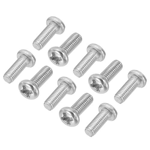 小ネジ 丸頭 十字穴付き 40個 M3-0.5 x 12mm プラスネジ 304ステンレス鋼 18-8フルスレッド パンヘッドマシン十字穴付ドライブねじ
