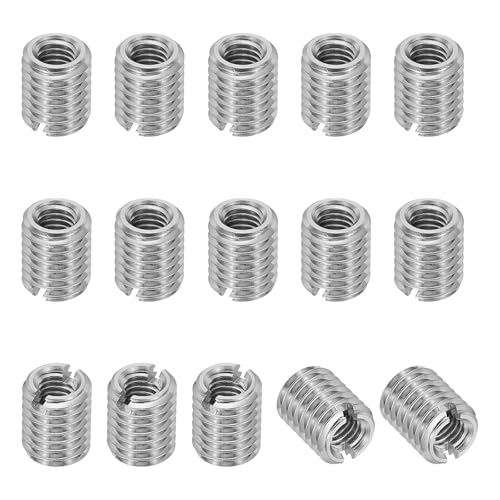 インサートナット 15個 M8×M5×8mm 縮小ナット インサートナットスリーブ セルフタッピング 埋め込みナット 316ステンレス鋼 スロット付き スクリュー修理用 変換ファスナー