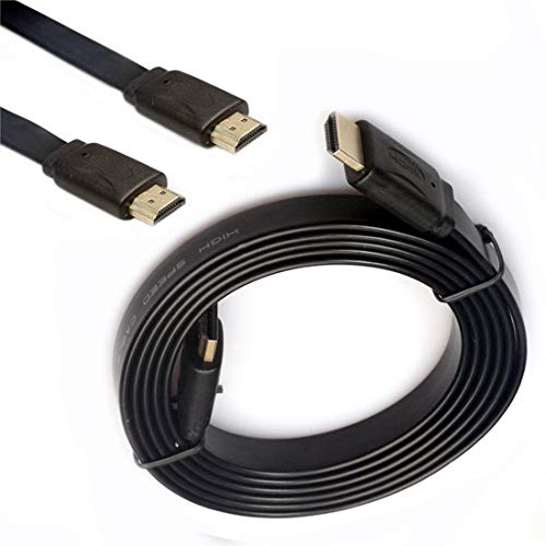 HDMIケーブル HDMI フラットケーブル 1.4V高速 HD 4K 2K 1080P 3D HDMIケーブル オスtoオス ハイスピードHDMIフラットケーブル (5M)