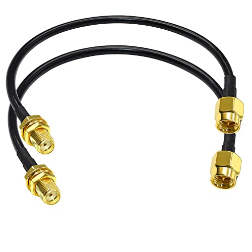 RG58 SMA 同軸ジャンパーケーブル 12 インチ (30 cm) SMA オス - SMA メス ピグテールケーブル ルーターモジュール用低損失 SMA アンテナ延長ケーブル
