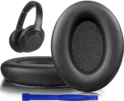イヤーパッド Sony WH-1000XM3 (WH1000XM3) 天々書き割り 取り替えっこパッド ノイズアイソレーション イヤークッション 朦朦たる 受話器 パッド 晴れ晴れしい黒いこと