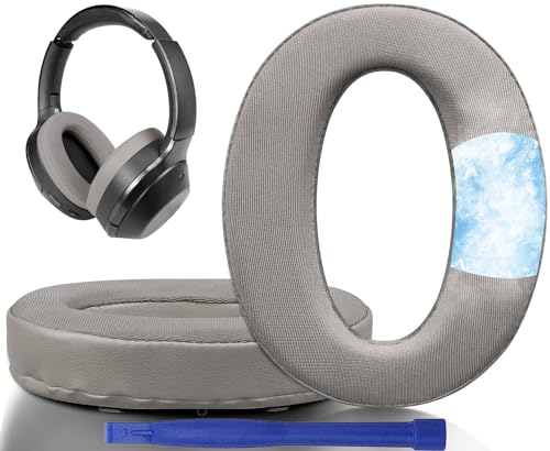 イヤーパッド Sony WH-1000XM2 (WH1000XM2) & MDR-1000X (MDR1000X) 交換 イヤークッション 高密度フォーム イヤーカップ 厚手 耳当て 冷感 ヘッドパッド ゴールド