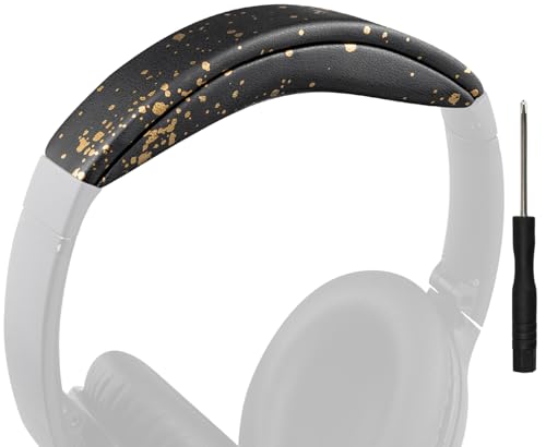 天々周波数帯域 ヘッドバンドパッド Bose QuietComfort 45 (QC45) / QuietComfort SE (QC SE) / New Quiet Comfort Wireless 天々周波数帯域 取り替えっこ 座蒲団 受話器周波数帯域 天々書き割り周波数帯域 替え周波数帯域一揃いの道具 原則として型 (黒いことゴールド)