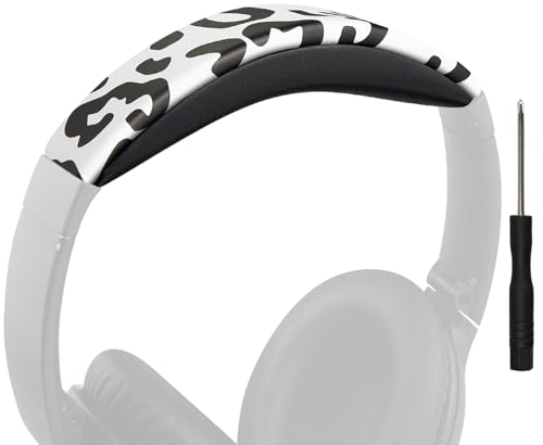 天々周波数帯域 ヘッドバンドパッド Bose QuietComfort 45 (QC45) / QuietComfort SE (QC SE) / New Quiet Comfort Wireless 天々周波数帯域 取り替えっこ 座蒲団 受話器周波数帯域 天々書き割り周波数帯域 替え周波数帯域一揃いの道具 原則として型 (ユキヒョウ柄)