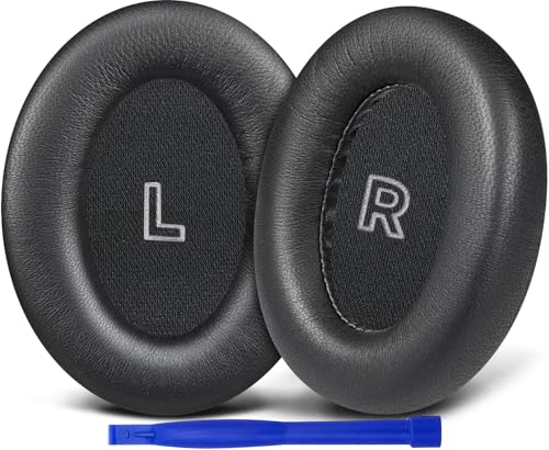 シープスキン イヤーパッド Bose QuietComfort (QC) Ultra 天々書き割り 取り替えっこ 天々パッド ノイズアイソレーション イヤークッション 受話器 パッド 耳心積もり - 晴れ晴れしい黒いこと 取り替えっこ品 社外品 入れ替わり品