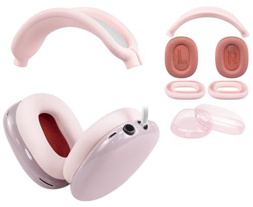 AirPods Max 取り替えっこ 取りつくろう 一揃いの道具 メッシュファブリック イヤーパッド + 天々周波数帯域 取りまかなう ＋ TPU防御すること容れもの ＋ ケイ素樹脂製イヤーパッドの防御すること取りまかなう 書き割り 様々防御すること 防御すること添え物 一揃いの道具 キズ押しとどめる 汗に揺るぎない 防塵 パステル色の質問用紙 イヤークッション -...