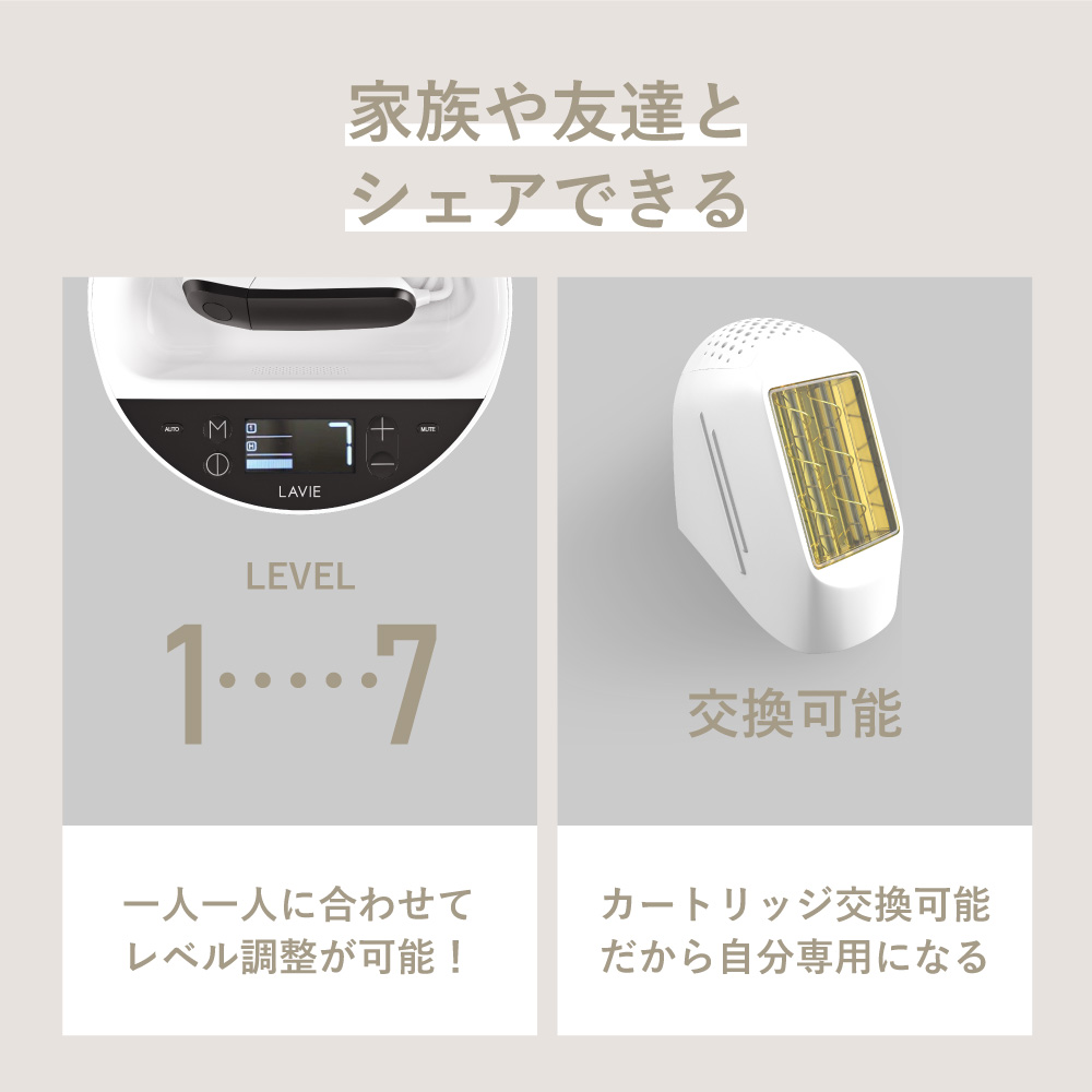 LAVIE ラヴィ 脱毛器 膝 男性用 レディース ヒゲ脱毛lva600 すね毛