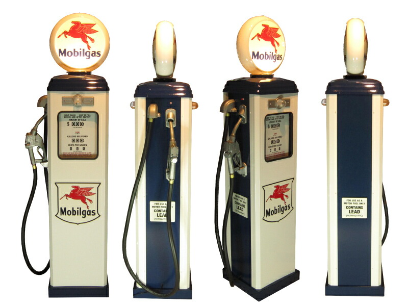 【楽天市場】1950年代のガスポンプ Mobilgas（モービルガス）ライト付き オブジェ 195cm 《GAS PUMP》 プロモーション ガレージ 西海岸風 インテリア アメリカン雑貨