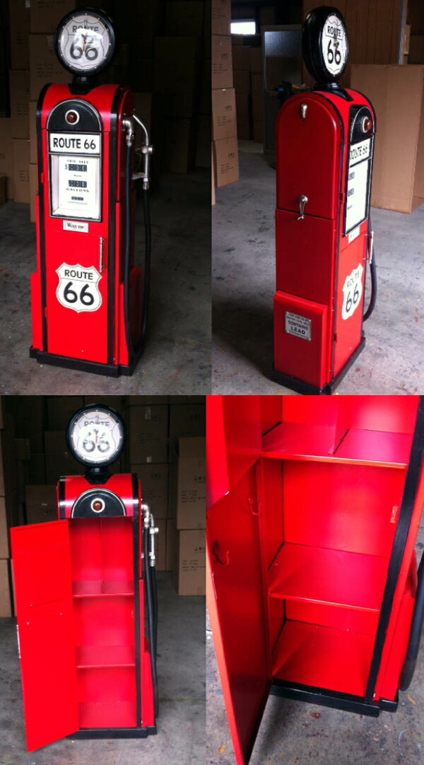 Route 66 Gas Pump Cabinet Tyres2c Lavieen Rakuten Global Market Gas Pump Type Multimedia Cabinet