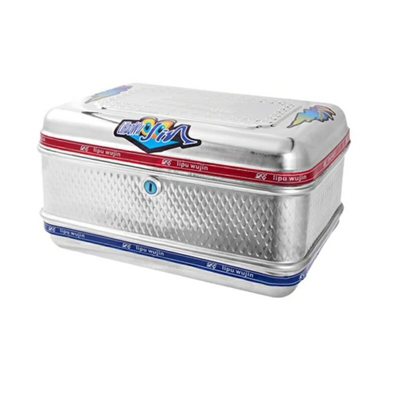 自動二輪車 後ろ側ボックス席 真四角 ステンレス鋼 ブランド名 TATOYA リヤボックス 後ろ側容れもの 大静電容量 防錆 自動二輪車用 着脱飾り気の無い 据え置き軍事基地付き添い人 安全帽納める とっ始め容れもの 汎用 スクータ用 雨合羽 耐衝撃 しろがね色