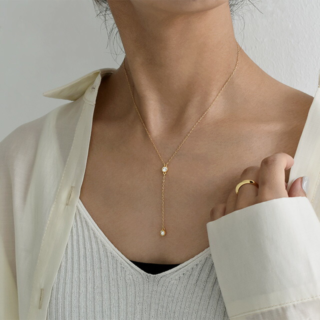 楽天市場】レディース ロングネックレス ゴールド チェーン ネックレス