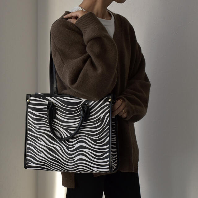 楽天市場 バッグインポーチ付き 2wayゼブラ柄 トートバッグ Lavish Gate 楽天市場店