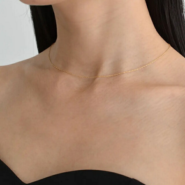 【a n c e】K18 Screw Chain Necklace