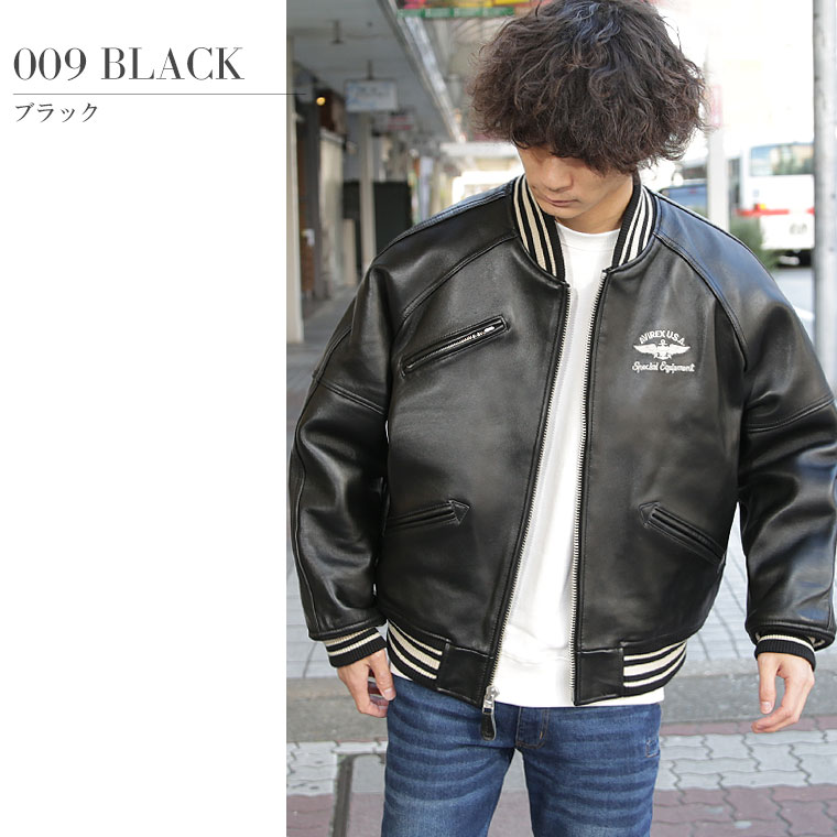 AVIREX アビレックス バーシティジャケット 秋冬 羊革 JACKET VARSITY