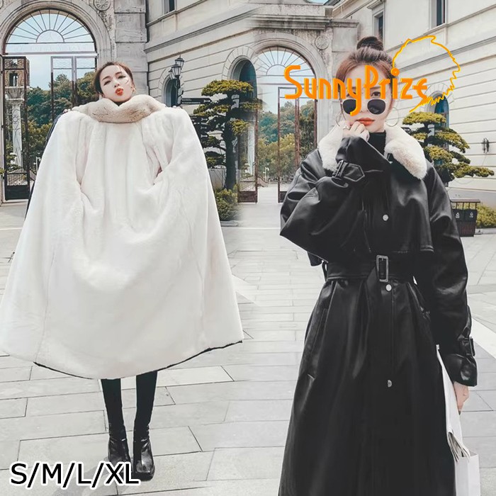 ステンカラー厚地の外套 ロング丈厚地の外套  PU 好いたらしい 冬服 レディース 上衣 御嬢さん 小っちゃい 教え子 通学 通い 御嬢さん 長袖 袖あり 秋 冬 御召しもの 防寒 寒さ打つ手 秋冬 三尺帯付き添い人 オシャレ パステル色の 生あたたかい あったか 黒いこと S M L XL