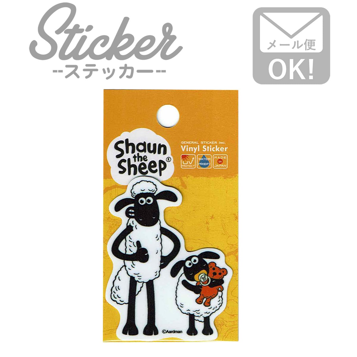 楽天市場 ひつじのショーン 透明ステッカー スマホ キャラクターステッカー クレイアニメ アニメーション Shaun Lcs1239 Gs 公式グッズ ゼネラルステッカー