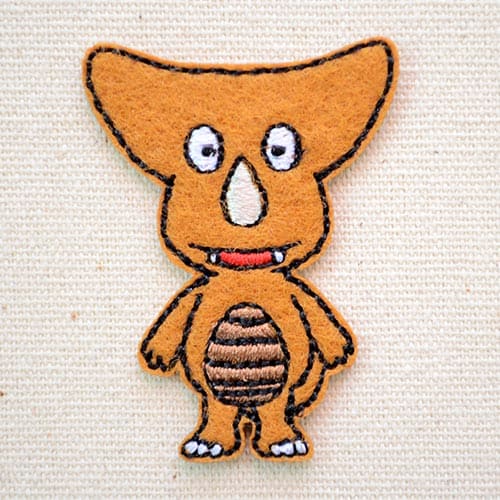 ウルトラマン ゴモラ ワッペン アイロン ブランド ロゴ かわいい かいじゅうステップ ワンダバダ ゴモちゃん PU351-PU55 アルファベット 大人向け 入園 名前 キャラクター画像